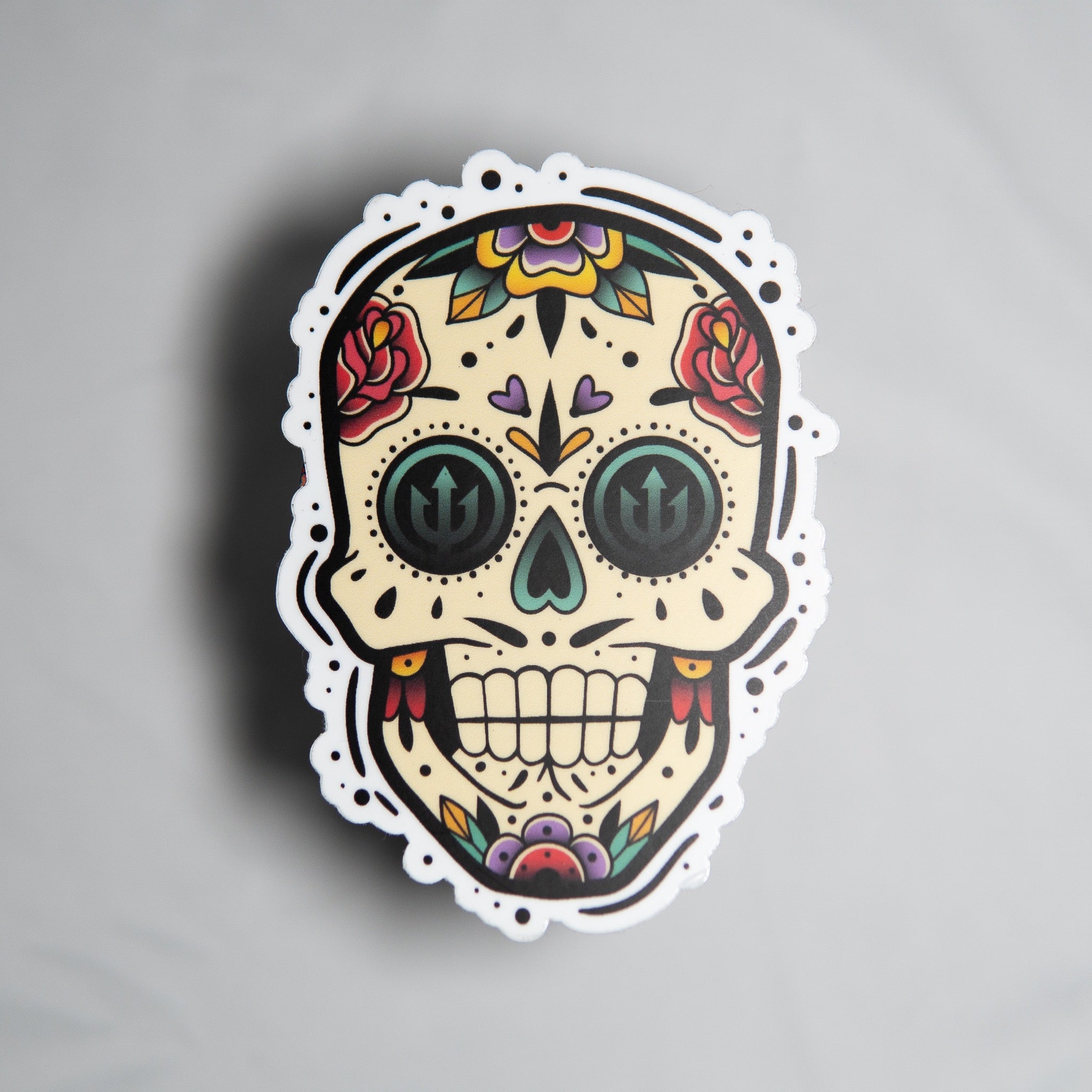 Sugar Skull Stickers – Party Favors and Envelope Seal Stickers – Set of 50  - Adore By Nat