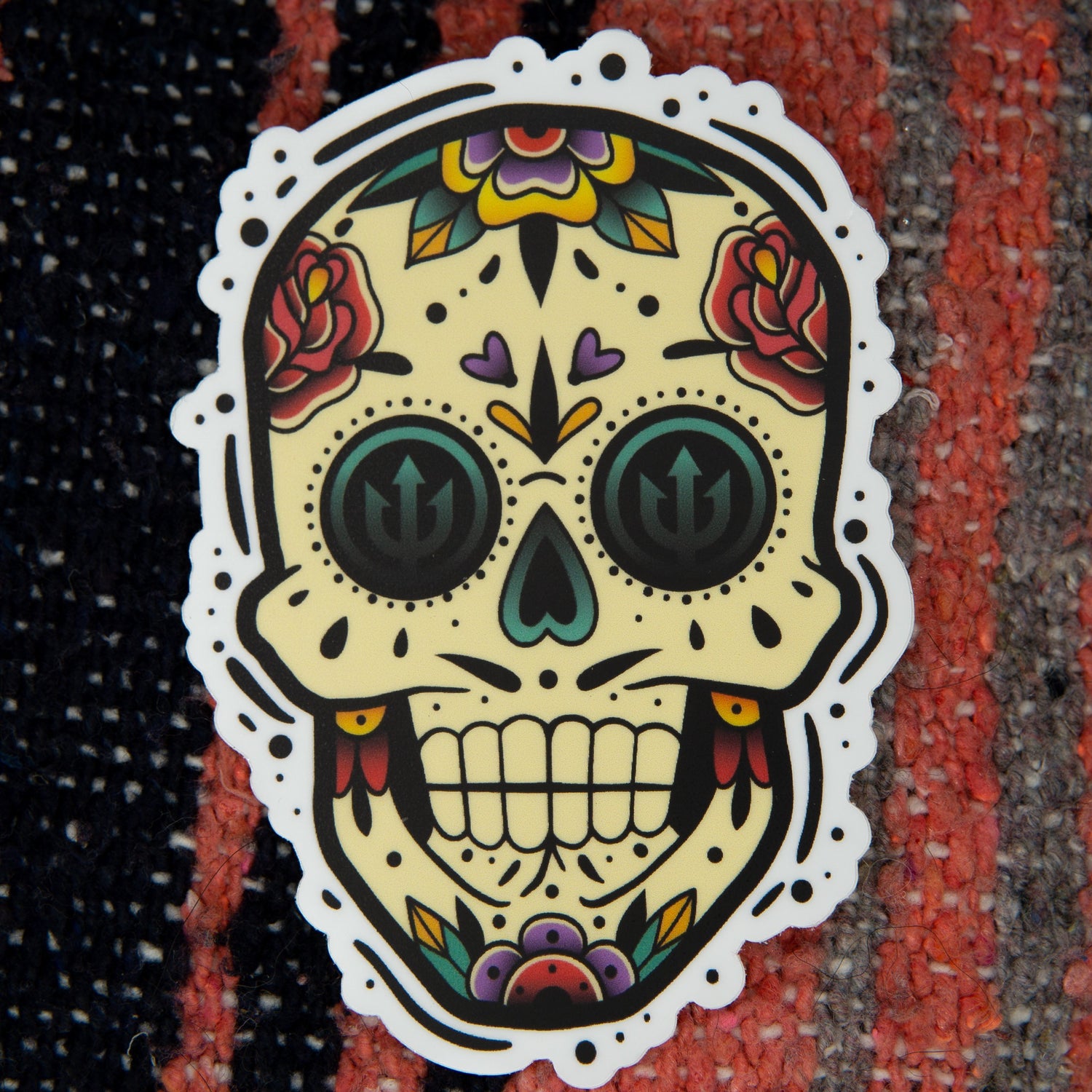 Sugar skull floral | Sticker